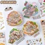 Enwei 3 Cái [Dòng Ngôi Nhà Tuyệt Vời] Nhãn Dán Tạp Chí Dễ Thương 3D Nhãn Dán Chống Thấm Nước Giấy Thêu Sò Chất Liệu Sổ Lưu Niệm Bộ