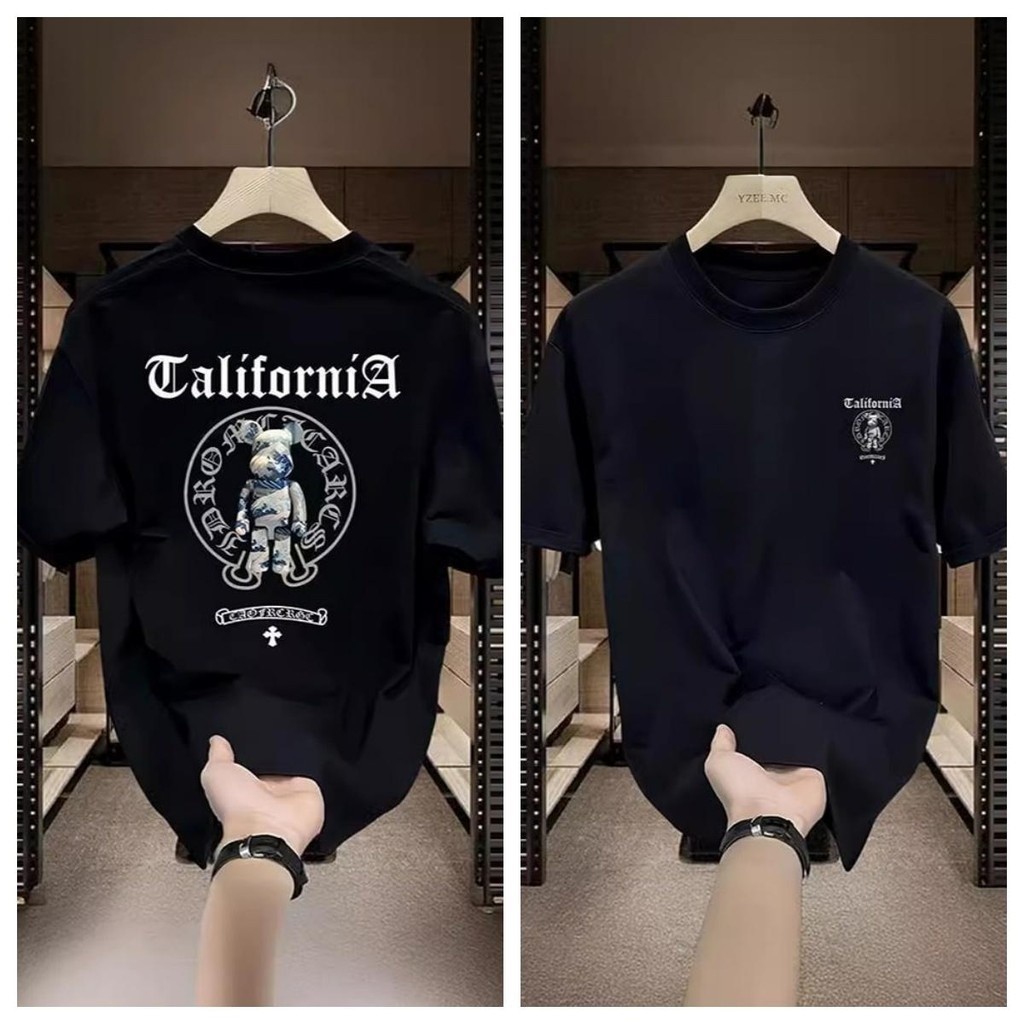 Áo thun gấu hợp thời trang Chrome Hearts Áo thun gấu bạo lực "Áo thun sức mạnh hoang dã: Linh hồn gấu Croatia"