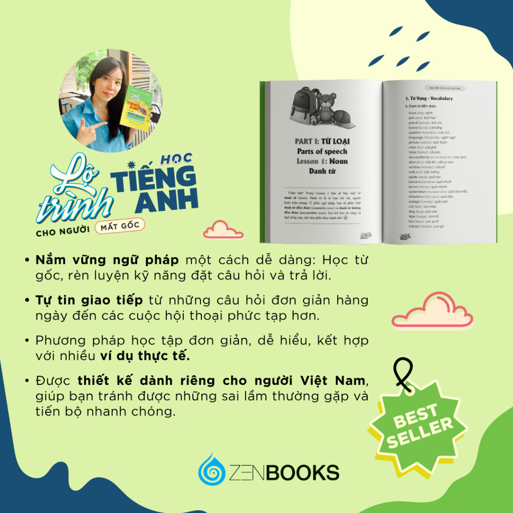 Ảnh Sách - Lộ Trình Học Tiếng Anh Cho Người Mất Gốc (The English Journey) - Nguyễn Thị Xuân Quỳnh - Zenbooks 4