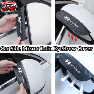 2 Cái / bộ Gương Chiếu Hậu Hyundai Gương Bên Mưa Lông Mày Sợi Carbon Che Nắng Chống Mưa Bảo Vệ Tuyết Đa Năng Cho Xe Hyundai Creta Stargazer Ioniq 5 Santa Fe Grand i10 Kona Tucson P