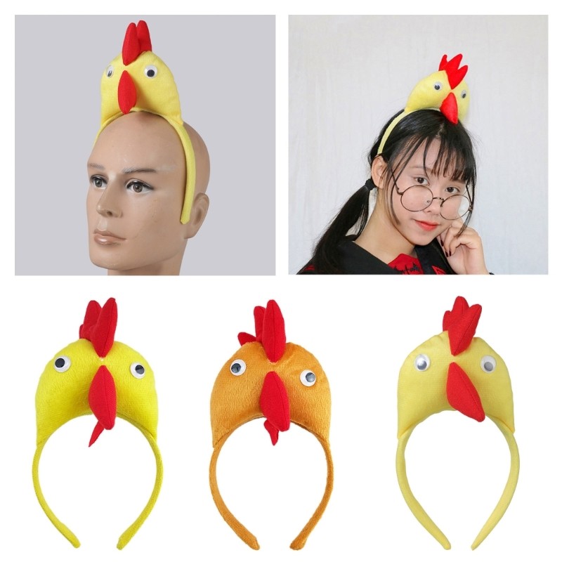 Bầu Trời Dễ Thương Béo Gà Trống Mũ Ngộ nghĩnh Băng Đô Gà Trống Đáng Yêu Cho Lễ Hội Phục Sinh