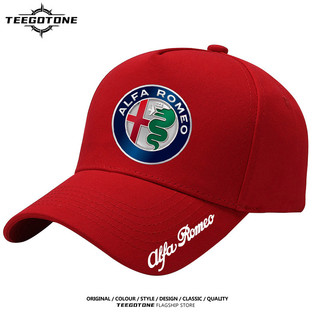 Logo Alfa Romeo xung quanh mũ mỏ vịt cotton che nắng mũ bóng chày người ngoài trời giản dị 0518
