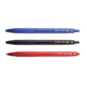 Bút bi, bút bic bấm Nhật Bản PILOT BP-1RT nét F tương đương 0.5mm.