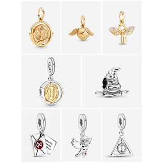 Có sẵn Vòng tay thời trang Harry vàng, hạt tinh xảo Potter, Bebeads, Snitch, Hedwig ma thuật, YEscuela có sẵn