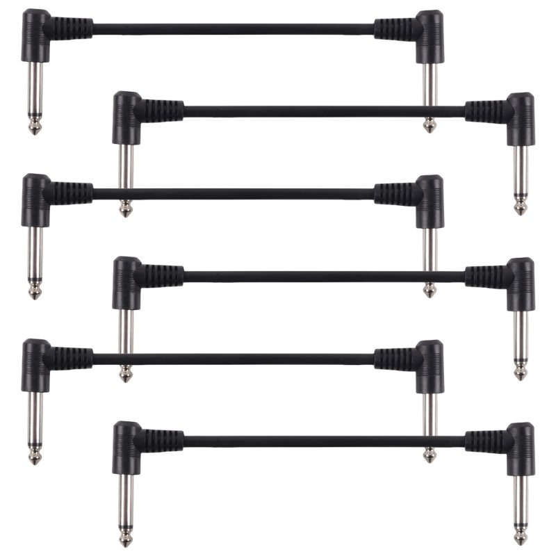 KIKIN 3 6 Chiếc Đàn Guitar Điện Hiệu Ứng Bàn Đạp Miếng Dán Dây Cáp Độ Ồn Thấp Bảo Vệ Cáp