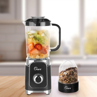 Máy xay sinh tố Hare HR BL6380 công suất 380W dung tích 1.25L, 2 cối xay đa dạng, bảo hành 12 tháng