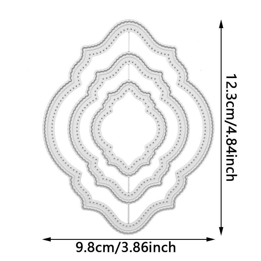 scrapbook cắt khuôn trang trí khung DIY kim loại thép carbon cutting dies dập nổi khắc mẫu