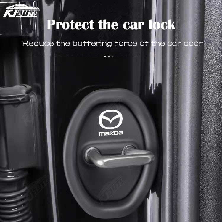 Mazda Khóa Cửa Ô Tô Bao Bảo Vệ Trang Trí Cửa Shock Pad Phụ Kiện Silicon Cho Cx 5 3 2 Cx 8 Cx 3 Cx 30 6 Bt 50 Mx 5 5 Rx8