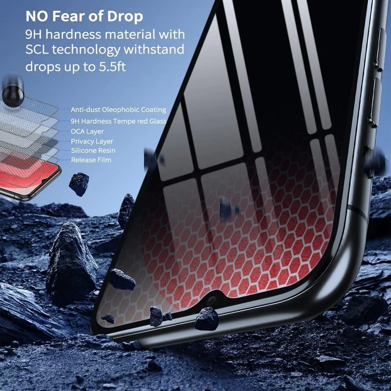 Full Cover Bảo Vệ Màn Hình Riêng Tư Cho Ulefone Armor X31 X13 8 30 28 27T 27 26 25T 24 23 21 17 12 11T 11 Pro Siêu Nhiệt 5G Chống Gián Điệp Chống Thấm Nước Trong Suốt Kính Cường Lực