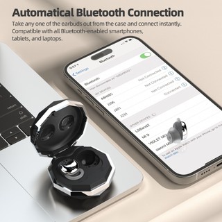 Tai nghe Bluetooth 5.3 Goojodoq giảm tiếng ồn khi ngủ, tai nghe không dây nhẹ và thoải mái, siêu chờ