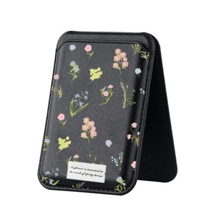 Ví họa tiết thực vật cho iPhone 16 15 14 13 12 pro Max 16Plus Giá đỡ điện thoại thẻ cho vỏ bỏ túi