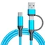 GODD 100cm Điện Thoại Di Động Cáp Dữ Liệu 60W Siêu Nhanh Dây Sạc Nylon Bện 2 Trong 1 Cáp Sạc Cho Máy Tính Bảng Điện Thoại