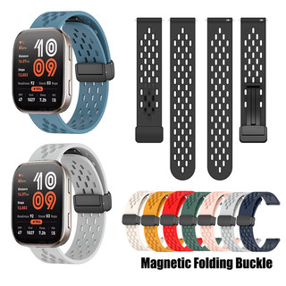 Dây đeo silicon thoáng khí Dây đeo khóa từ tính cho Huami Amazfit Bip 6 Bip6