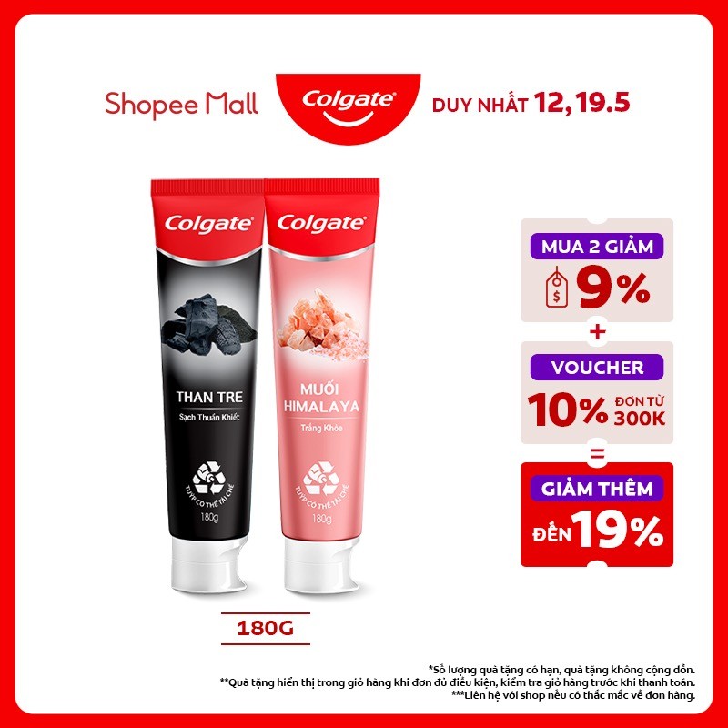 Ảnh Kem đánh răng Colgate chiết xuất từ thiên nhiên, thuần chay 180g 1