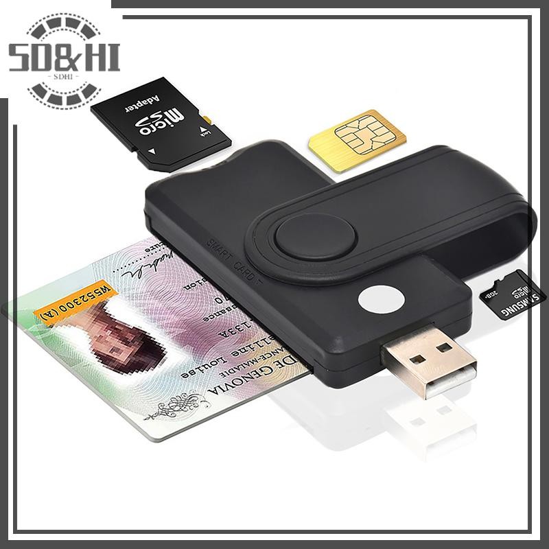 Sdhi Windows 7 8 10 Linux OS USB SIM Đầu đọc thẻ thông minh cho thẻ ...