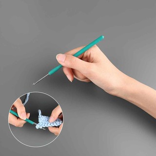 Kim Móc Len Cán Dẻo, Kim Móc Len Thiết Kế Nhỏ Gọn, Dễ Sử Dùng Nhiều Màu Sắc Đủ Các Size 2-10mm|Nguyên liệu đan móc FE123
