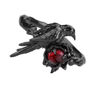 Nhẫn KRA Crow cho Halloween và lễ hội âm nhạc Trang phục Phụ kiện Gothic độc đáo
