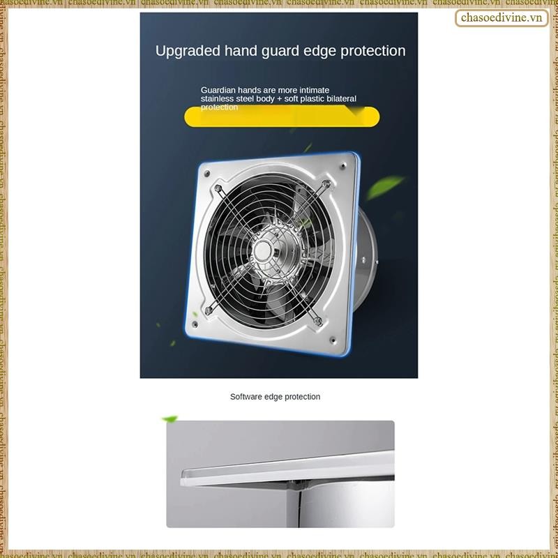 [K O G X] Quạt Tăng Áp 6Inch Quạt Hút Ống Thông Gió Quạt Cho Phòng Tắm Vệ Sinh Nhà Bếp Cửa Sổ Treo Tường Quạt Inox Dễ Dàng Lắp Đặt
