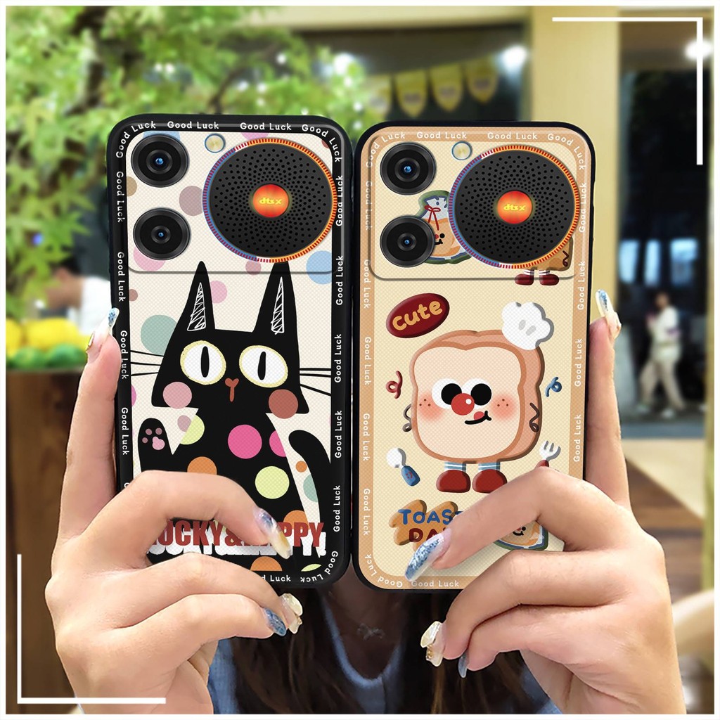 Dễ Thương Bọc Toàn Bộ Ốp lưng ZTE Nubia Ốp Lưng Mềm Bảo Vệ Hoạt Hình Silicon Chống Bụi Bẩn Graffiti TPU Thiết Kế Thời Trang Bền Chống Thấm Nước Túi Điện Thoại Chống Bụi