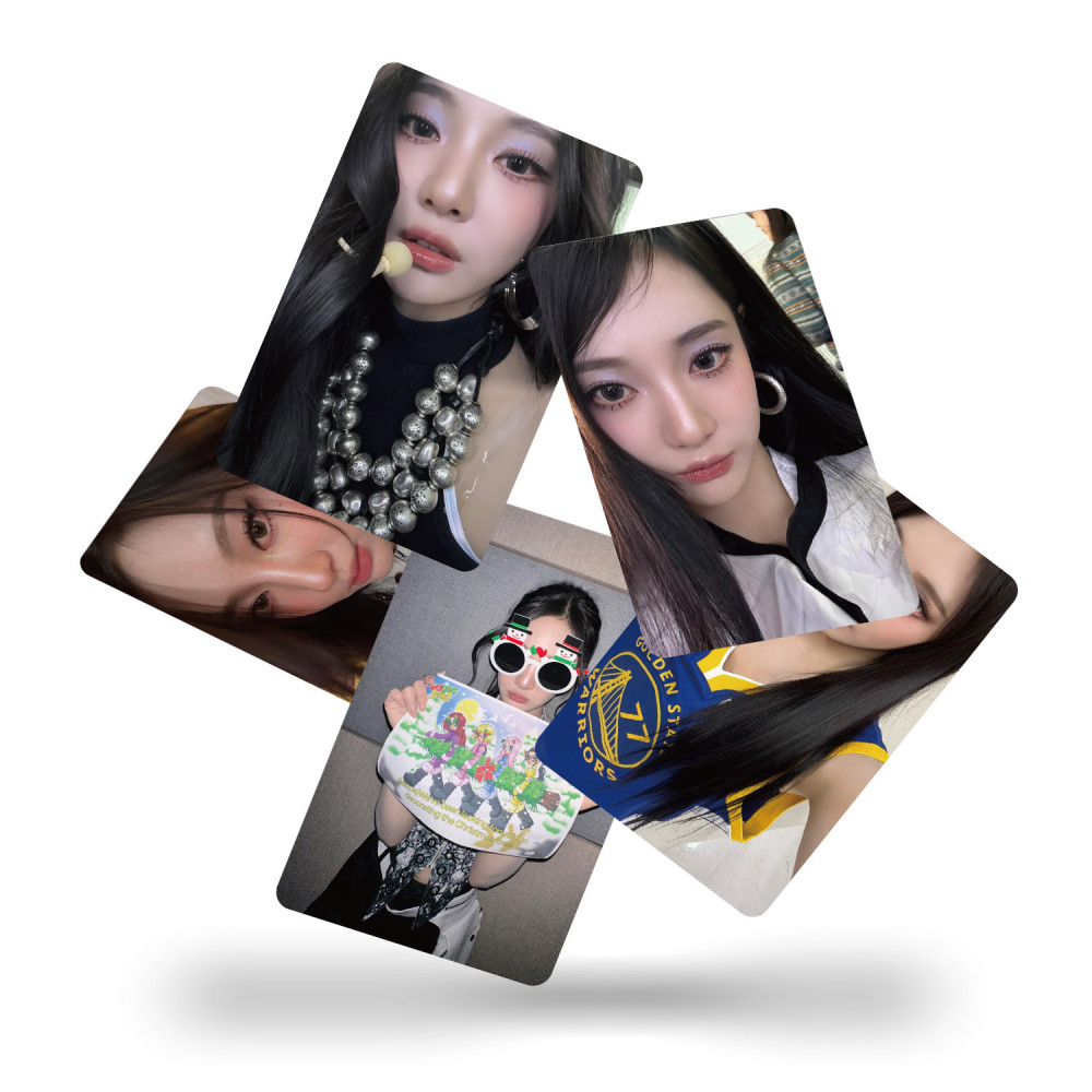 LINXX 55 Chiếc Aespa Group Lomo Cards K-pop Girl Group Holographic Selfie Photo Collectible Fan Merchandise 3 inch Mini Thẻ Laser Bộ Quà Tặng