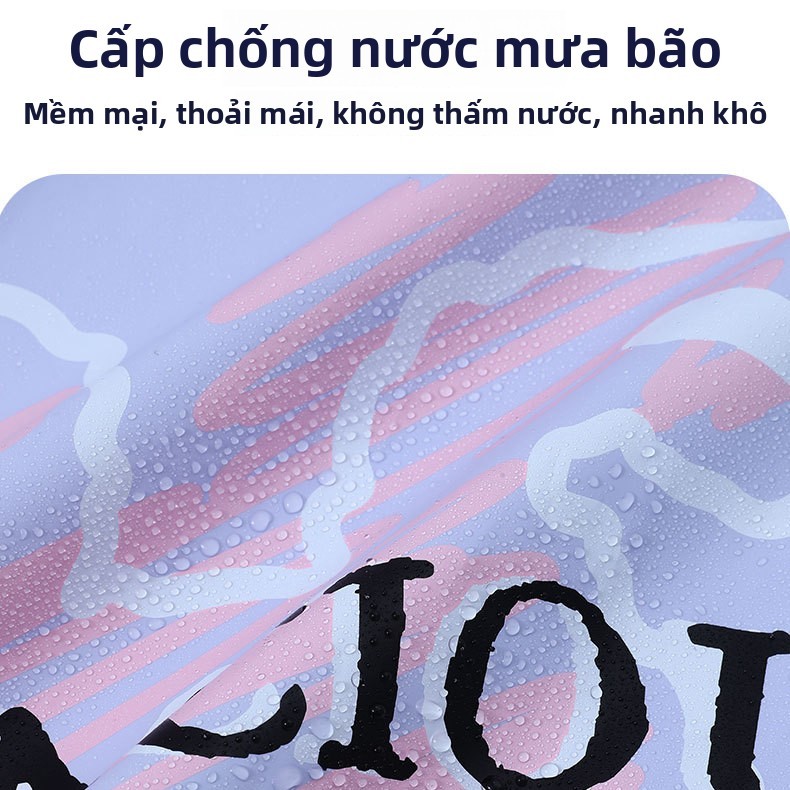 Chất lượng cao - áo mưa trẻ em, chất liệu EVA dày, có thể đeo túi đi học, hoa văn thời trang, áo mưa trẻ em - phù hợp với trẻ em từ 5-15 tuổi