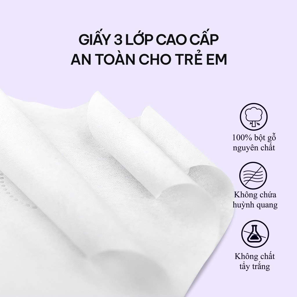 Giấy vệ sinh có lõi cuộn bịch 6 gói Top Gia, khăn giấy lau 3 lớp siêu dai và không bị mủn - SHOP RẺ HN