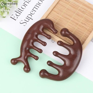 Queenten 1 Nhựa Massage Lược Đầu Kinh Tuyến Da Đầu Lược Mặt Mắt Vai Cổ Cạo Điều Trị Chống Tĩnh Điện Rộng Lược QT