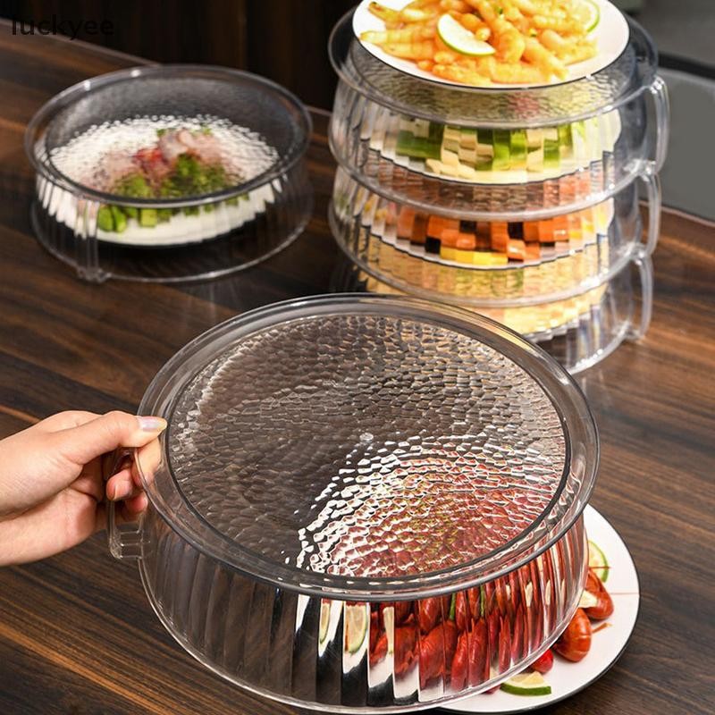 Luckyew Vi Sóng Chống Bắn PET Bao Chịu Nhiệt Độ Cao Bát Bao Hộ Gia Đình Thực Phẩm Nhựa Lò Vi Sóng Nóng Đĩa Nắp TQ