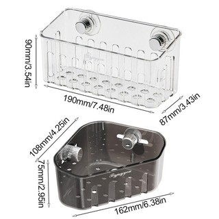 Kệ góc cốc hút phòng tắm SEYAWSON, Giá thoát nước bồn rửa xoay đa chức năng, Giá đỡ bọt biển treo tường tiện lợi chất lượng cao Phòng tắm