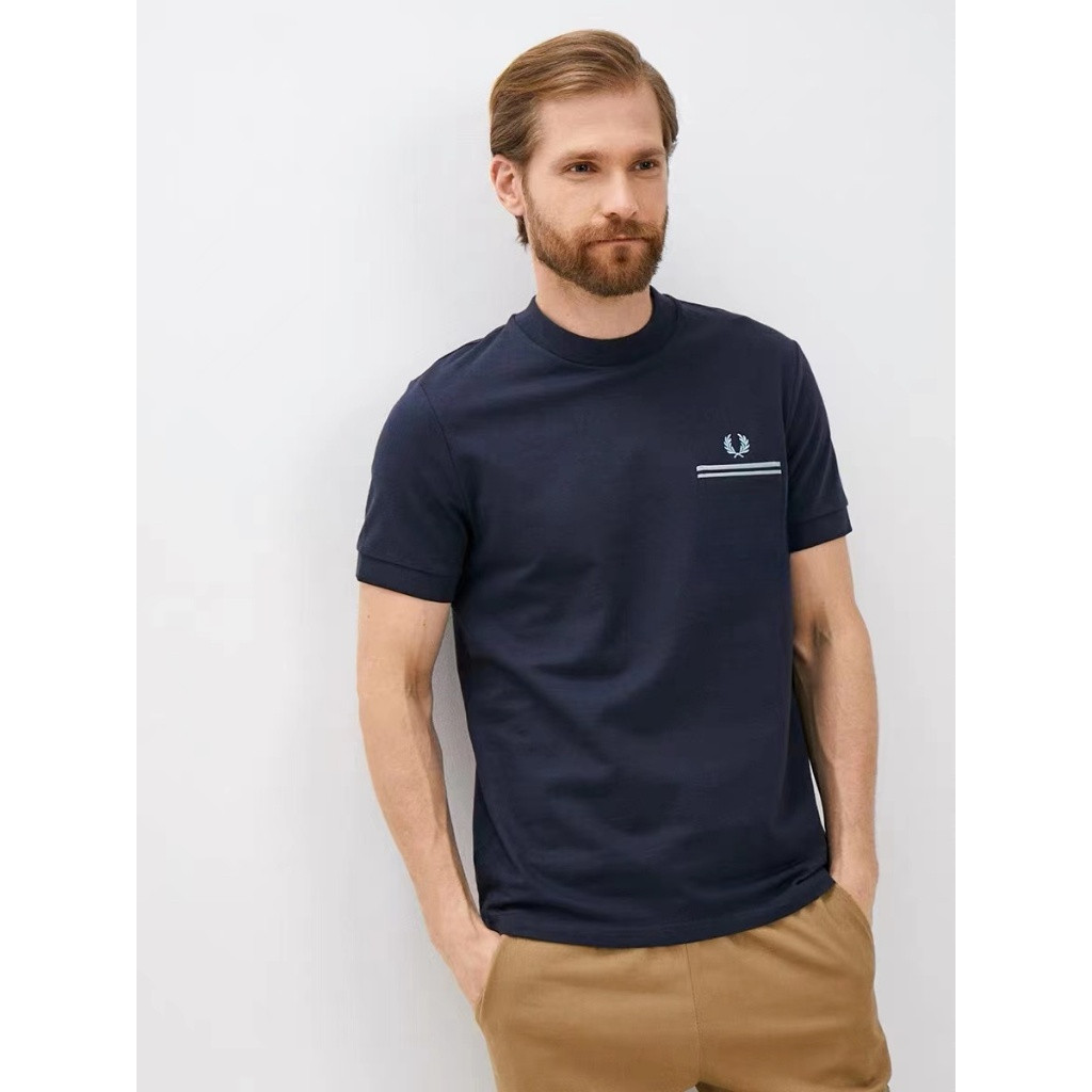Áo thun Fred Cotton in họa tiết đơn giản cao cấp