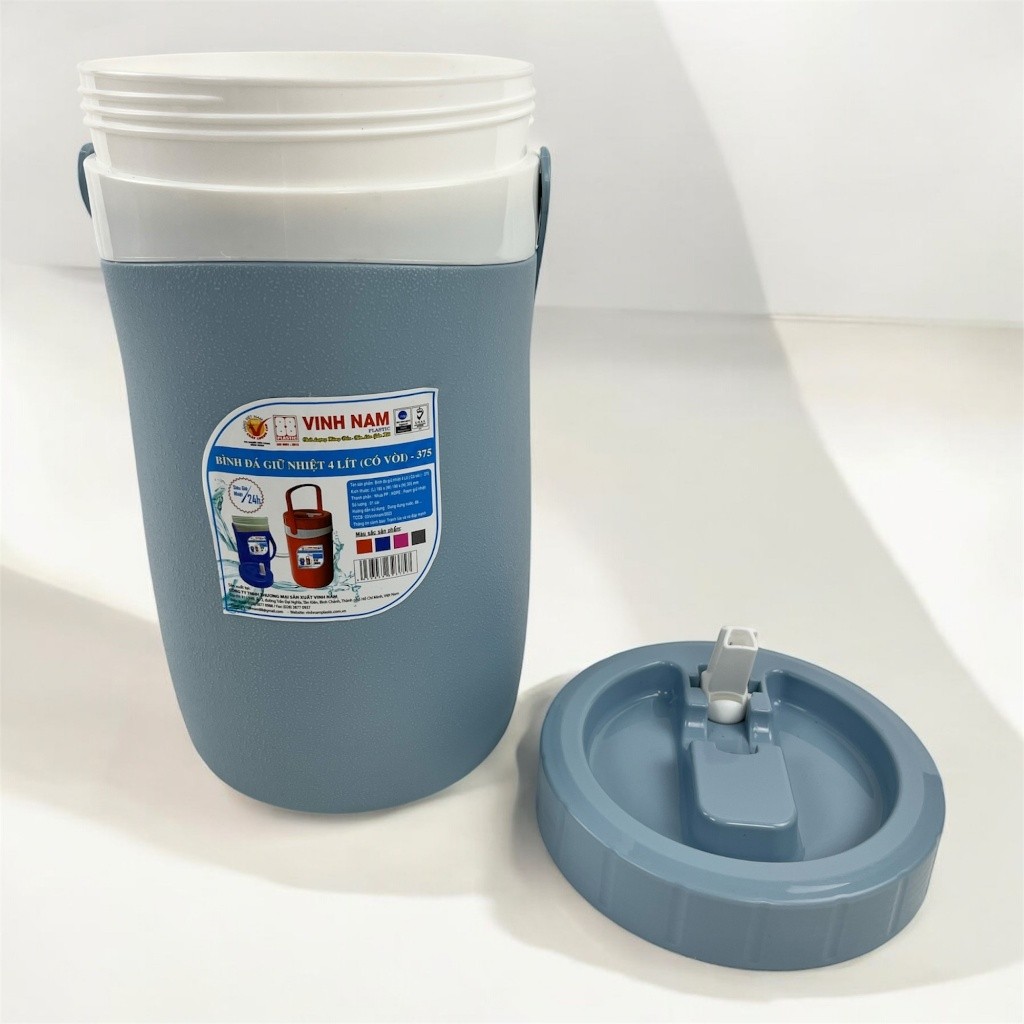Bình Đá Giữ Nhiệt CÓ VÒI Vinh Nam Plastic 2L 4L Giữ Nhiệt Lên Đến Hơn 24h Bình Nước Giữ Nhiệt