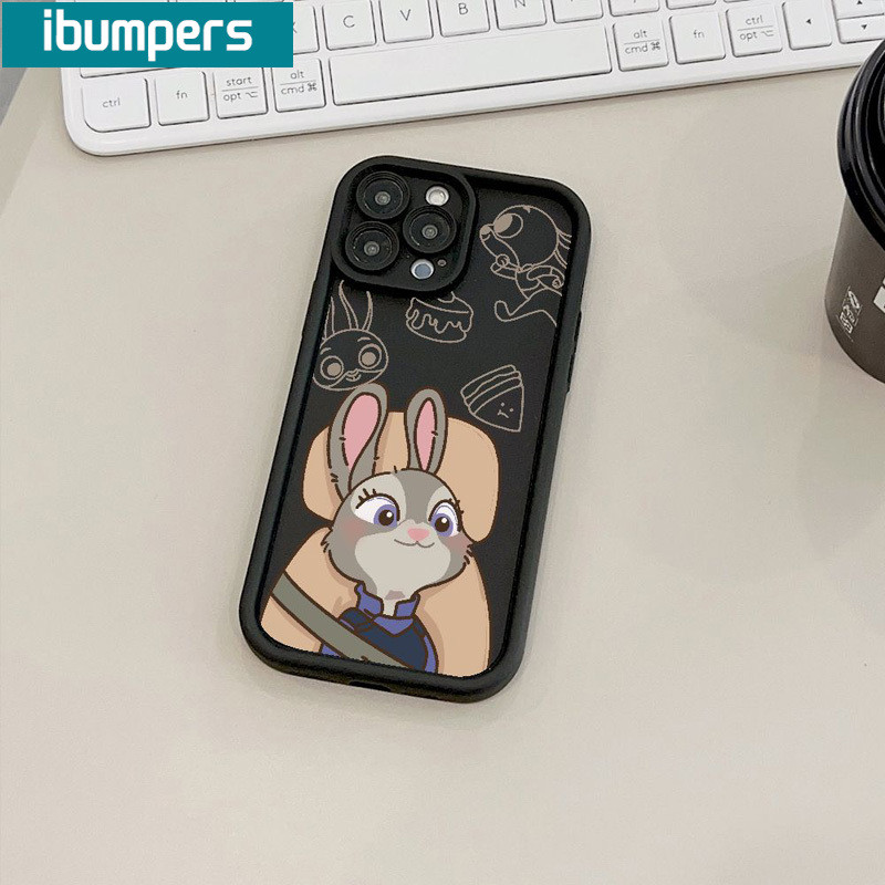 ibumpers Ốp Lưng IPhone Dễ Thương Ngộ Nghĩnh Nick Judy Drives Họa Tiết Cặp Đôi Ốp Điện Thoại Dày Dặn Silicon Mềm Chống Sốc Chống Bẩn Cho IPhone 16 15 14 12 13 11 Pro Max IP 7 8 Plus X XS XR