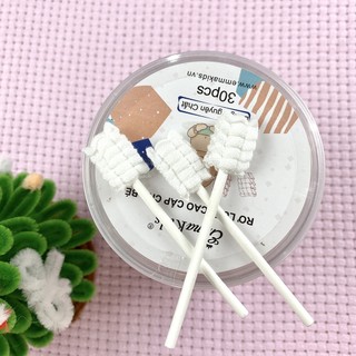 Que Tưa Lưỡi, Rơ Lưỡi Vệ Sinh Răng Miệng Cho Bé EmmaKids, Gạc Rơ Lưỡi Bé Sơ Sinh (Hộp 30 chiếc)