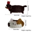 JVSUB Kẹp Tóc, Kẹp Tóc Móc Mèo Handmade, Động Vật Mũ Hoạt Hình Bouncy Chó Bé Gái Nổ Kẹp Dành Cho Nữ & Nam
