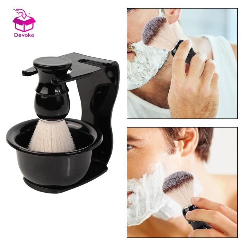 Bộ bát xà phòng cạo râu 3x dành cho bố bạn trai làm sạch râu mặt ...