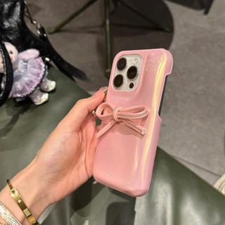 Hộp đựng xà phòng sang trọng Vỏ điện thoại nơ âm thanh nổi cho iPhone16 15 14 13 12 Pro Max Bảo vệ Camera chống sốc Vỏ mềm chống rơi