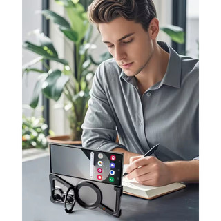 ốp lưng galaxy z fold 7 Điện Thoại Từ Tính Cho Samsung Galaxy Z Fold 6 5 W24 S25 Ultra S24 + S24 Vỏ Bảo Vệ Điện Thoại Mỏng Kim Loại Có Giá Đỡ Xoay 360