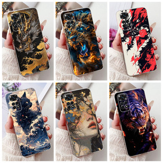 Dành Cho Xiaomi Redmi Note 11 11s Note11 Pro 4G 5G Mới Cool Dragon Vỏ Điện Thoại TPU Silicon Mềm