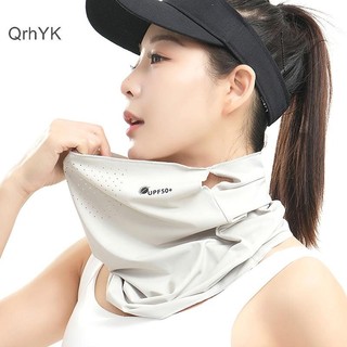 Nhà Máy Thời Trang 1 Khăn Mặt Bảo Vệ Tia UV Mùa Hè Khăn Mặt Màu Trơn Cho Nữ Golf Ice Silk Mask Face Cover Cổ Bọc Bao QrhYK