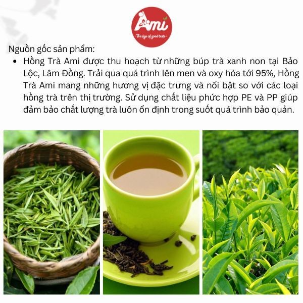 Hồng Trà/ Trà Đen Ami Gói 500G - Nguyên Liệu Lý Tưởng Dùng Cho Pha Chế Trà Sữa