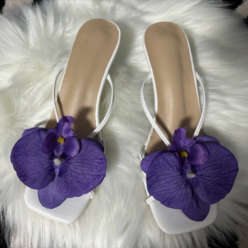1 Cặp Phụ Kiện Giày Hoa Bướm Lý Tưởng Cho Thiết Kế Sandal DIY Hoàn Hảo Cho Dép Đi Biển