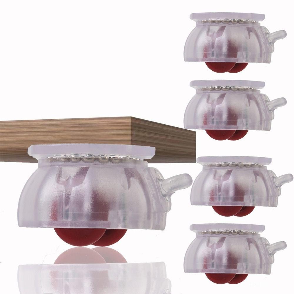 SAIA 4 Bánh Xe Nội Thất, Bánh Xe Đa Năng Tắt Tiếng Chống Mài Mòn, Bền Có Phanh Ổn Định Tự Dính Ròng Rọc Đế Đồ Nội Thất Di Chuyển Phụ Kiện