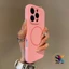 Ốp điện thoại chống sốc từ tính Dragon Fruit Pink silicone sang trọng cho iPhone 16 / 15 / 14 / 13 / 12 Pro Max 14 / 15 / 16 Plus Vỏ bảo vệ được xây dựng trong vỏ silicon bằng vải nhung