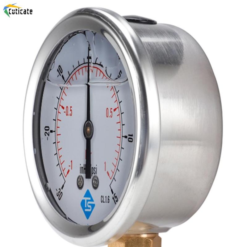 Đồng hồ đo áp suất chân không 68 Mm, -1 / 0 Thanh và -30 * - Kết nối nam dưới
