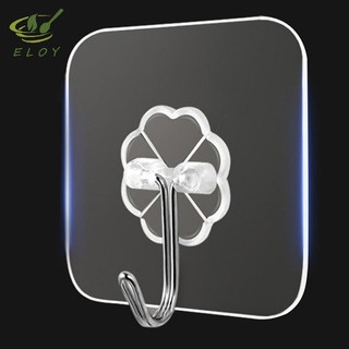 [ELOY] 10 Móc Dán Tường Siêu Dính Trong Suốt Chịu Lực Tốt Treo Tường 6x6 Cm VN