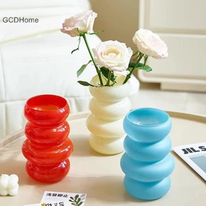 GCDHome 1 Scandinavia Xoắn Ốc Bình Thủy Tinh Sắp Xếp Hoa Nhà Bếp Phòng Khách Phòng Ngủ Nhà Bàn Cưới Bình Trang Trí HOT