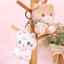 PS1 Thỏ Dễ Thương Chó Mèo Gấu Sang Trọng Mặt Dây Chuyền Quà Tặng Cho Bạn Gái Ba Lô Trang Trí Móc Khóa Đồ Chơi nhồi Bông SP1