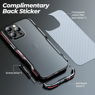 [JLK] Ốp Điện Thoại Khung Kim Loại Nhôm Sang Trọng Cho iPhone 17 16 E 15 14 13 12 Pro Max 16 Plus S25 S24 Ultra S23 Ốp Lưng Kim Loại Tản Nhiệt Chống Sốc
