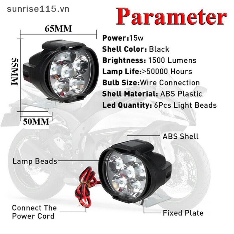 Đèn pha Led xe máy Srvn 1 9-85V Đèn LED sáng cao cho xe máy Moto Đèn LED lấy nét phía trước bên ngoài.