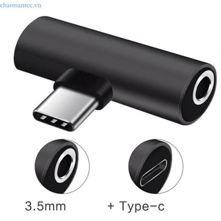 Charmantcc1 Di Động Loại C Sang Tai Nghe Jack Sạc Jack Chuyển Đổi USB C Sang Dongle